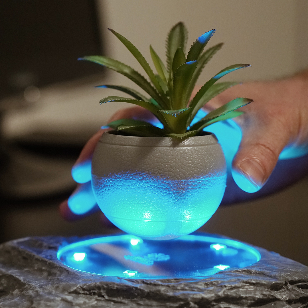 Levitating Plant Pot: Rock - LeviiX