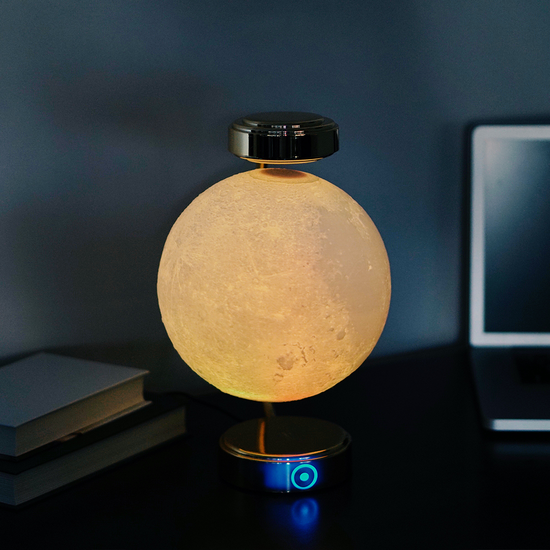 Levitating 8" Moon Lamp - LeviiX